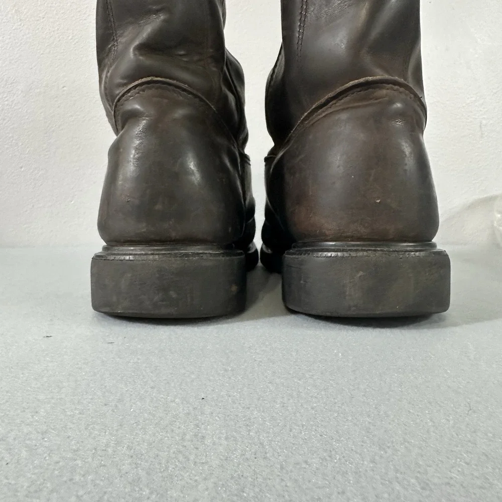 Red Wing Boots Size 13 D Soft Toe Brown Leather Motorcycle Work USA Pecos